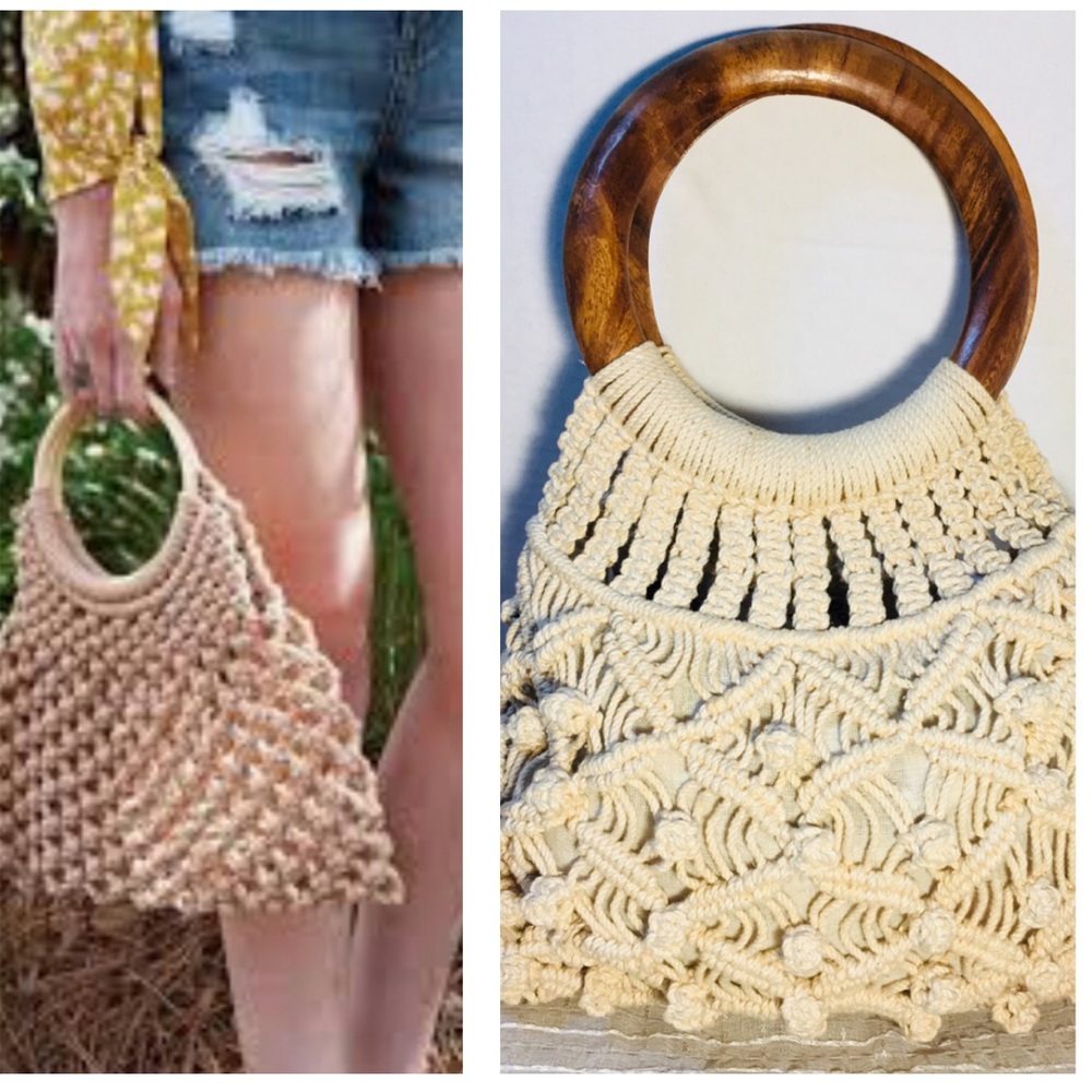 MACRAME CROCHET FASHION HANDBAG